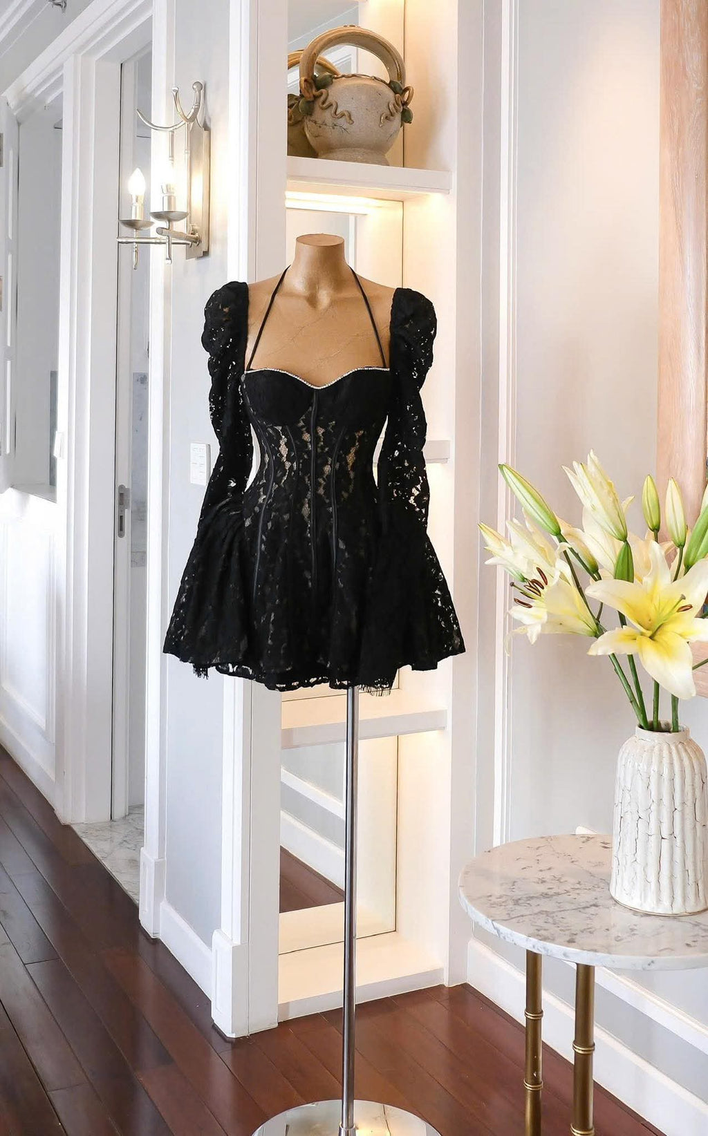 Valerie Lace Cortset Mini Dress