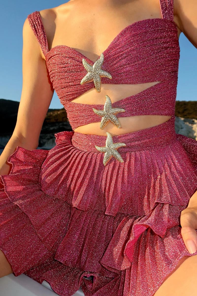 Starfish Cut Out Mini Dress