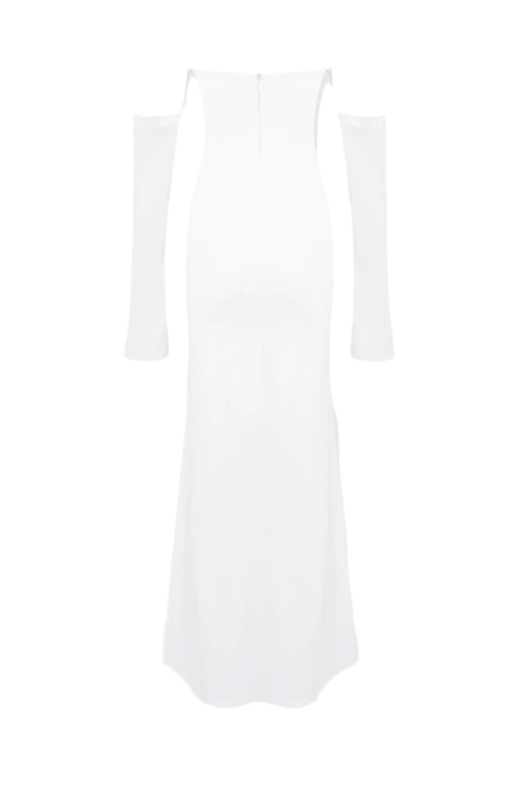 Off Shoulder Corset Maxi Dress - White