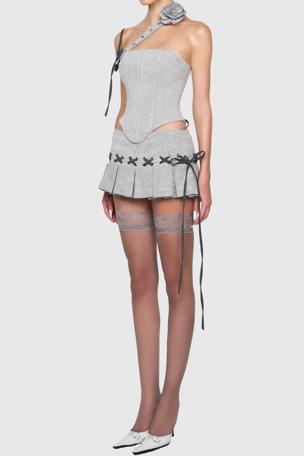 Julianna Floral Lace Up Set