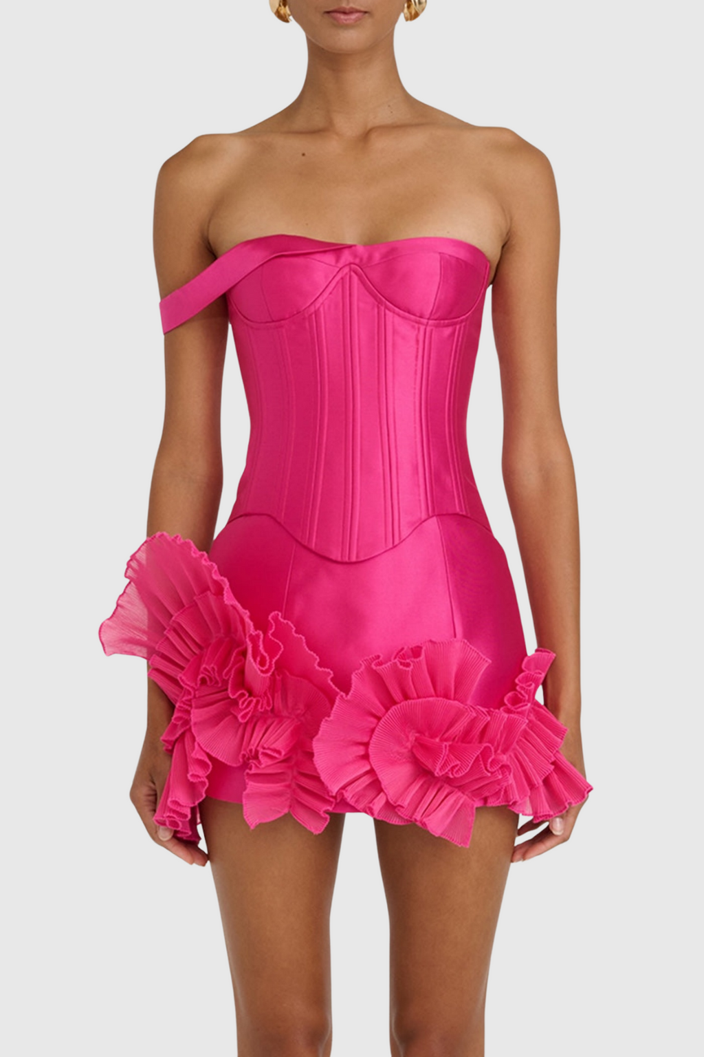 Satin Corset Two Piece Set
