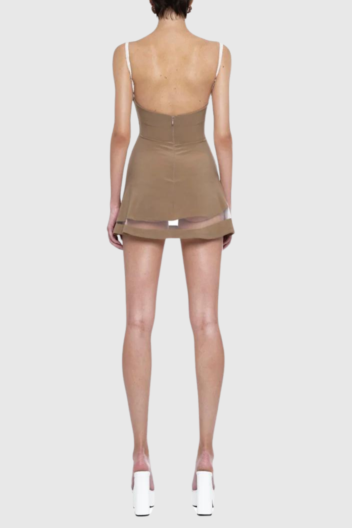 Katalia Lace Patchwork Mini Dress