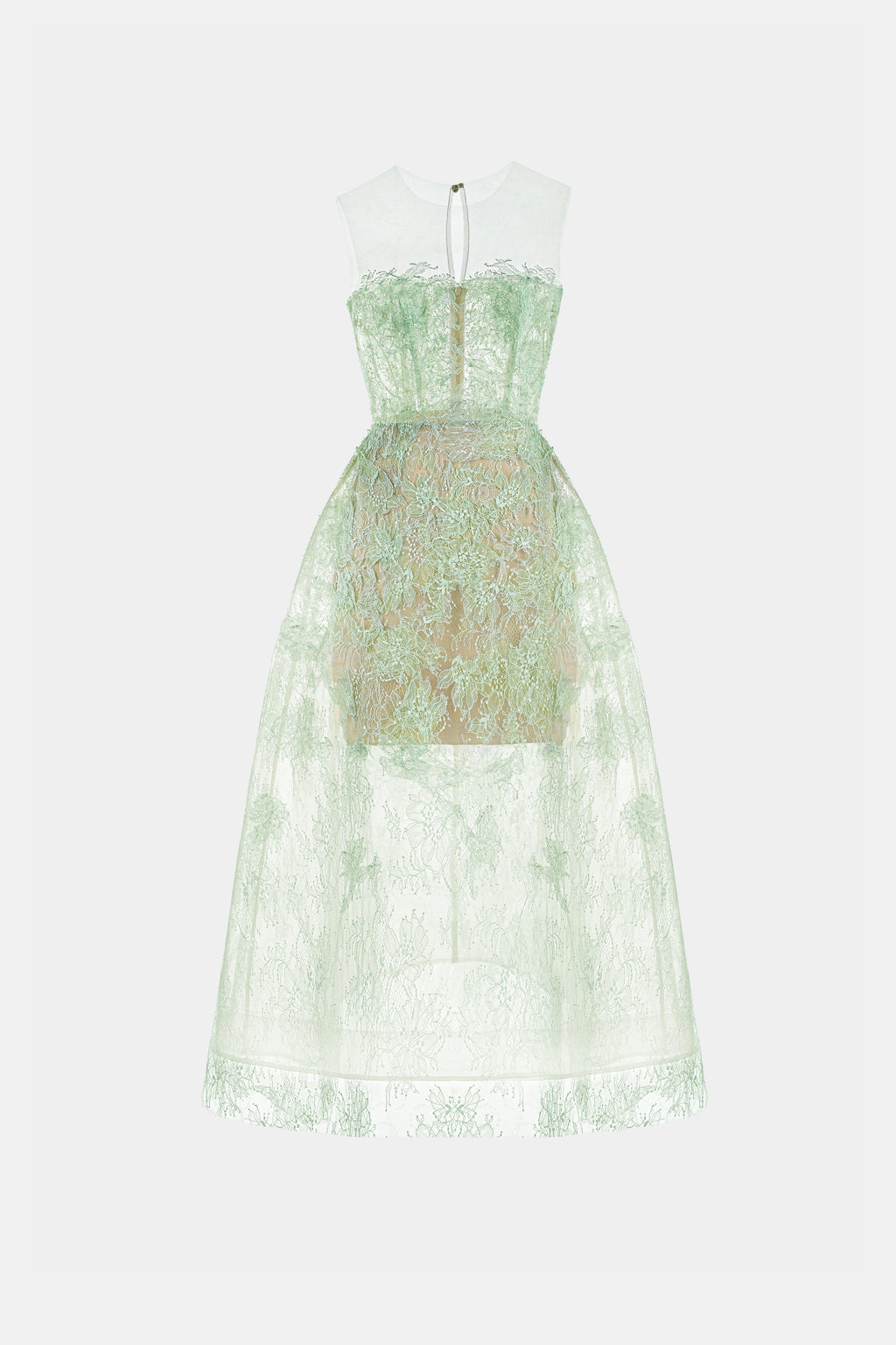 Mint Beaded Lace Dress