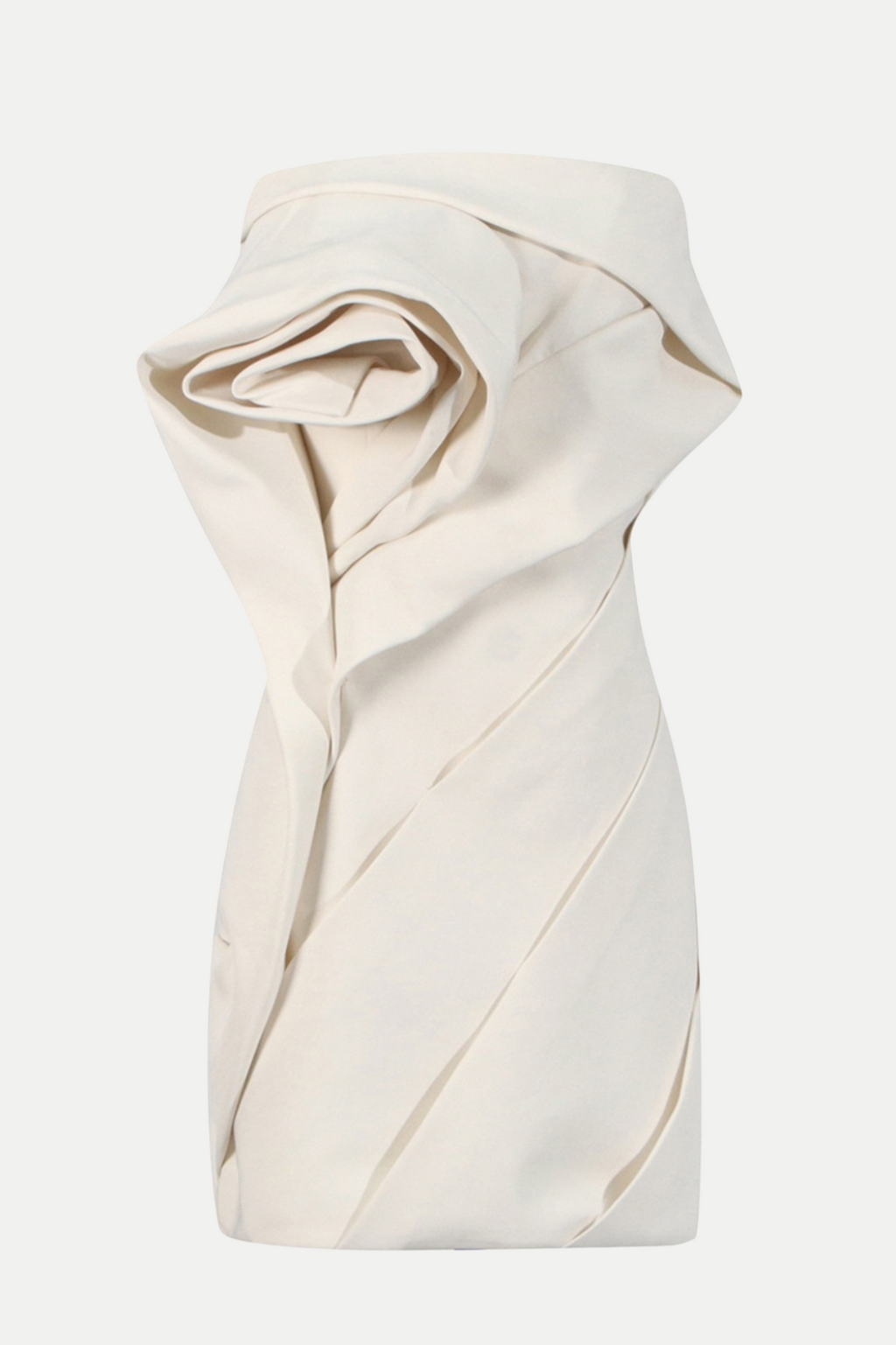 Naylor Floral Strapless Mini Dress - Beige