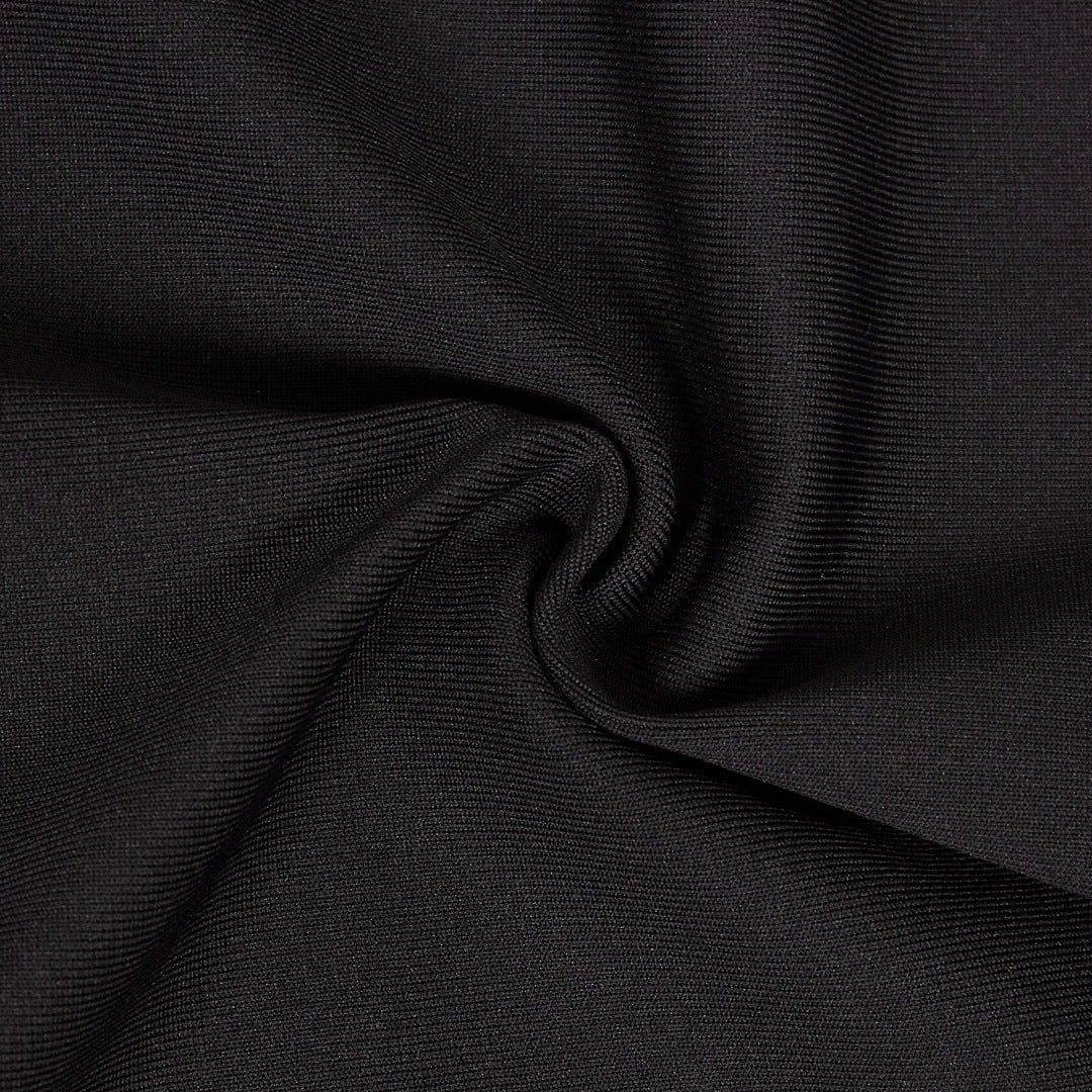 halter sleeveless Sequin Ruffle trim maxi dress in black