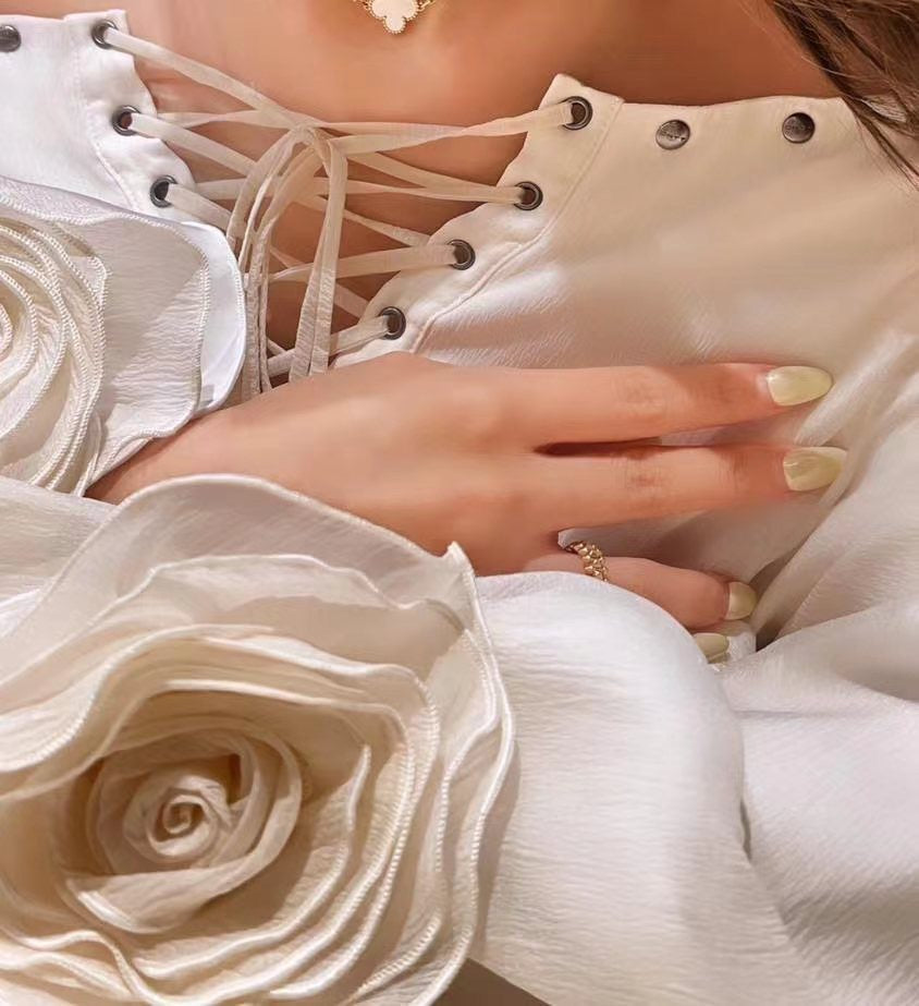 off-shoulder flared sleeve mini shirt dress in white