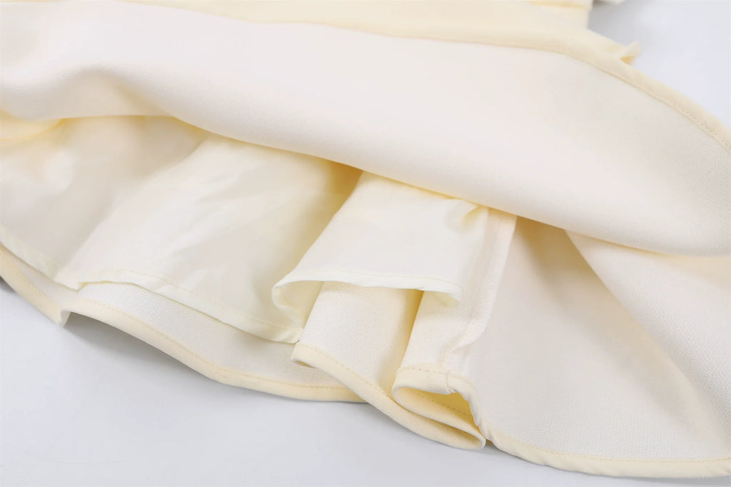 V-neck embellished mini dress