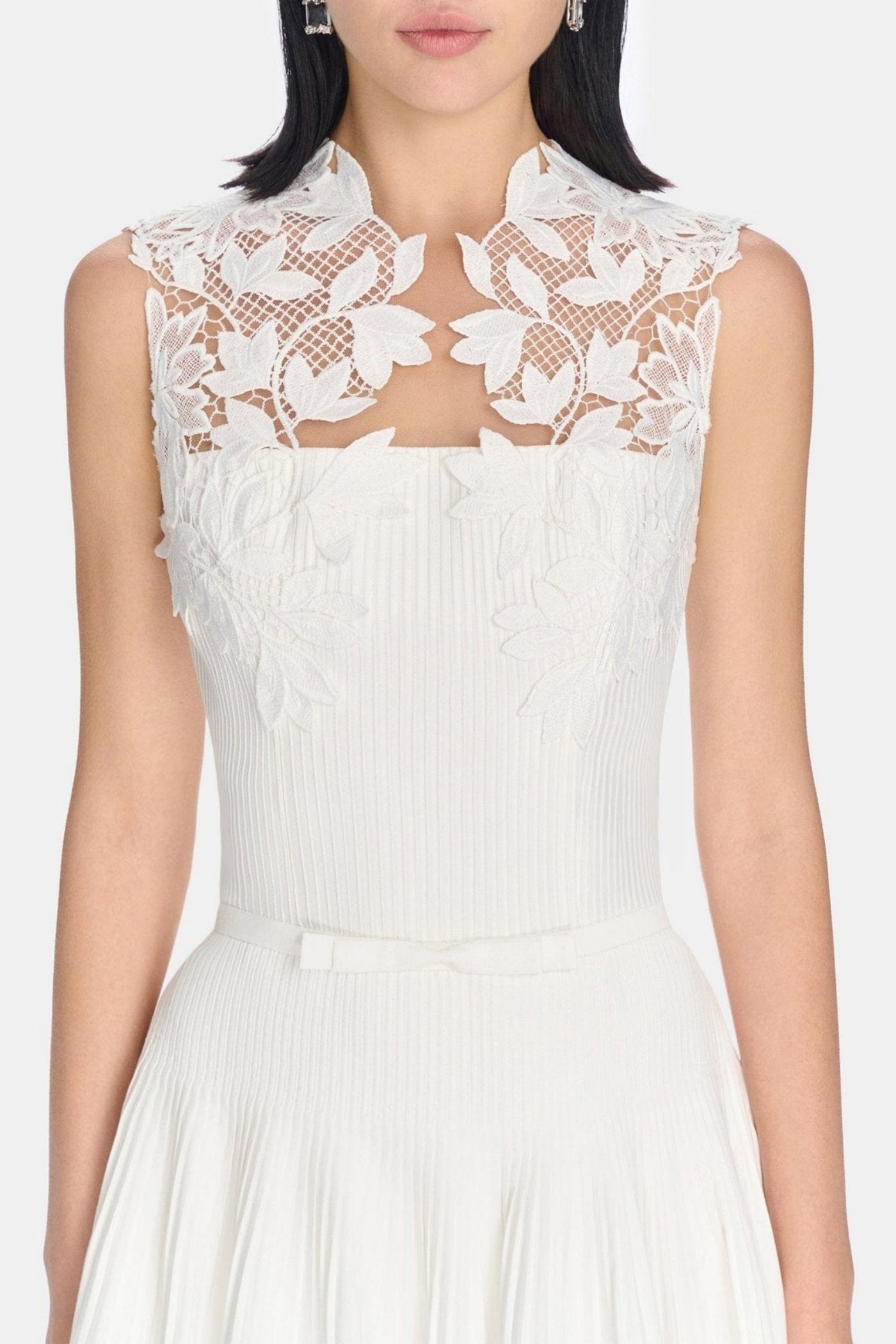 Floral Lace Sleeveless Maxi Dress