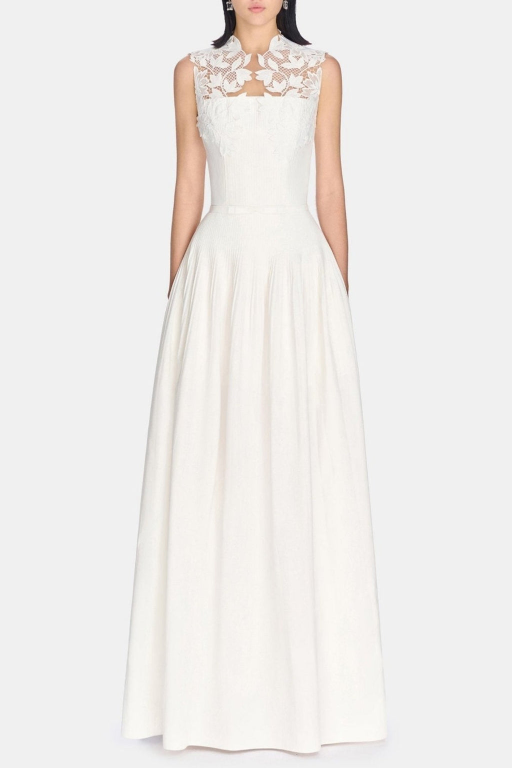 Floral Lace Sleeveless Maxi Dress