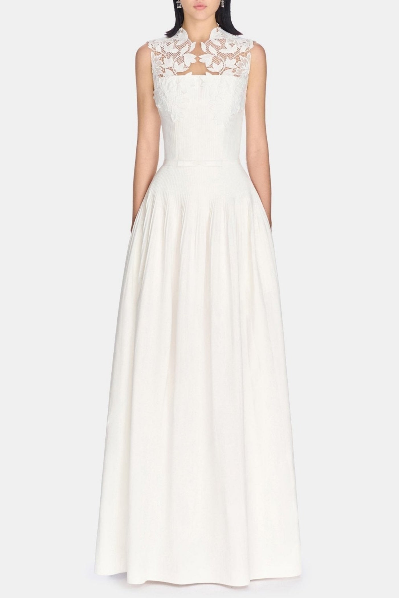 Floral Lace Sleeveless Maxi Dress