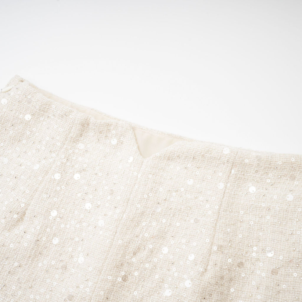 Filomena embellished tweed top & skirt matching set