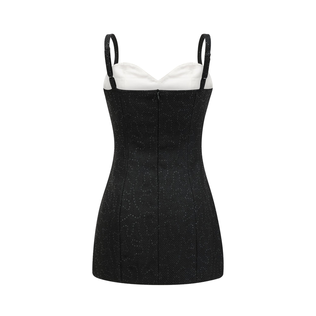 Amore crystal sequinned dress