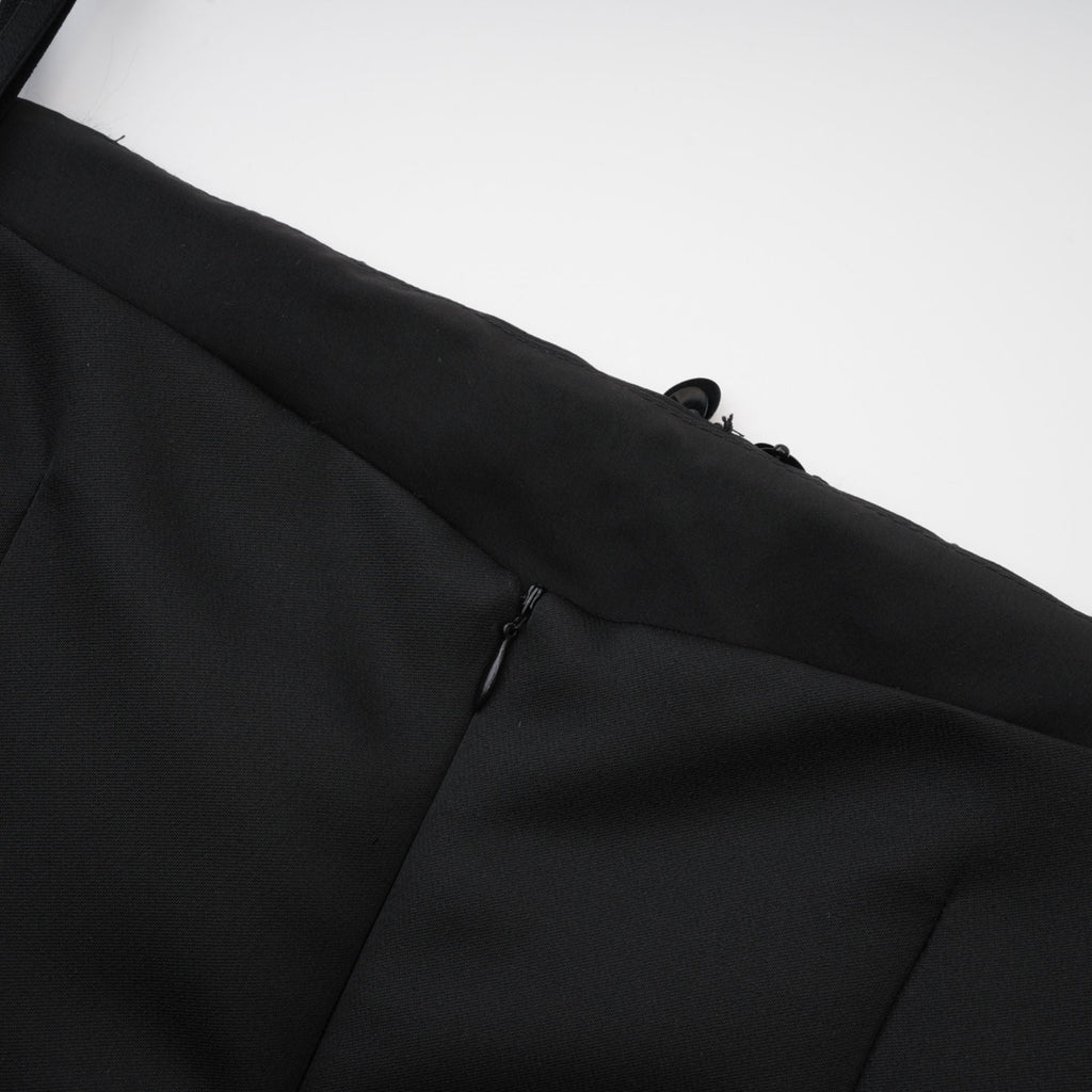 CHARLENE EMBELLISHED ASYMMETRIC DRESS