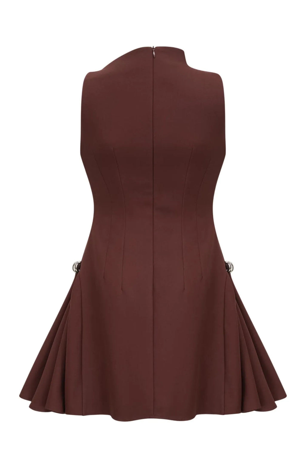 Asymmetrical Flared Mini Dress