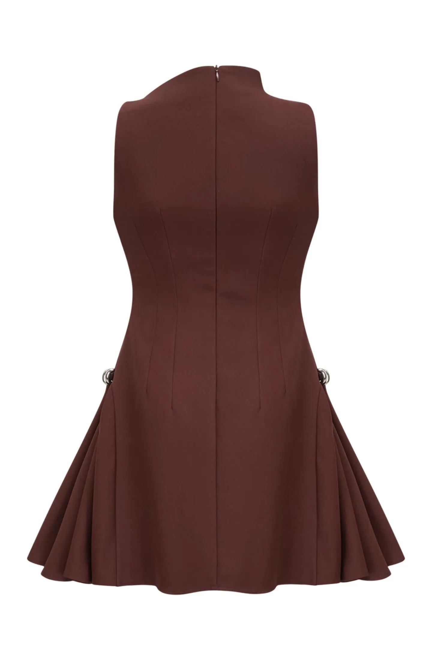 Asymmetrical Flared Mini Dress