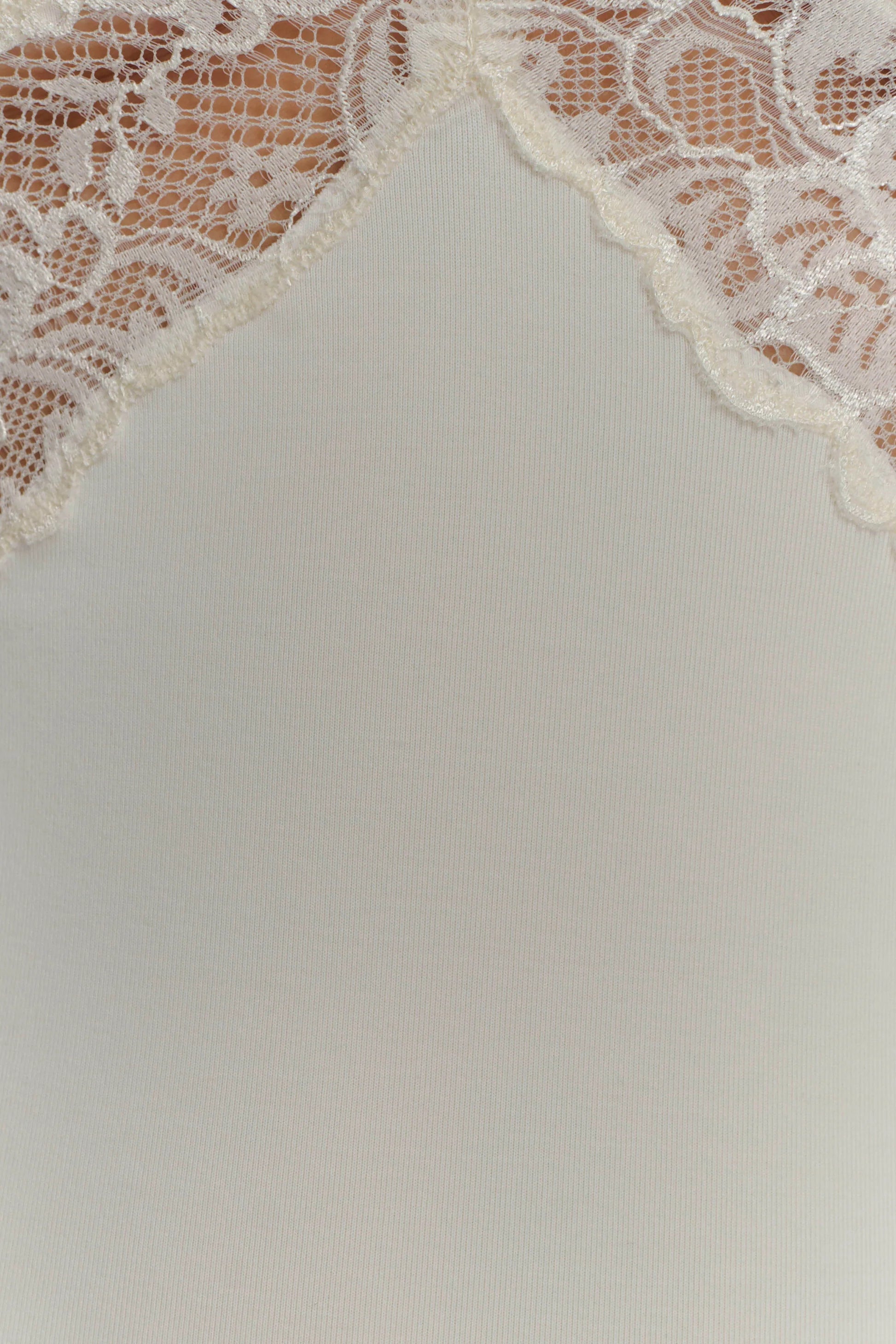 pamela V-neck lace see-through maxi dress in white