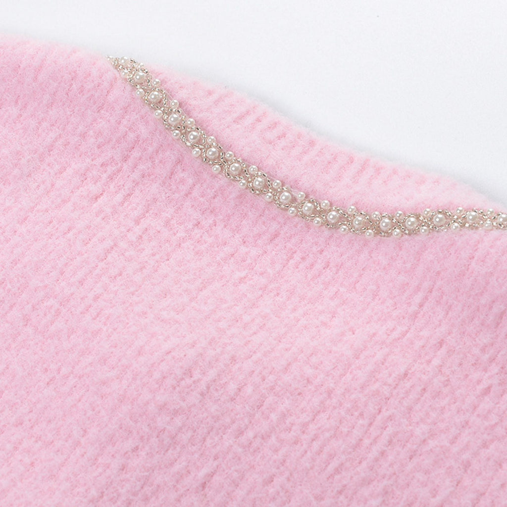 pink jacket & skirt matching set