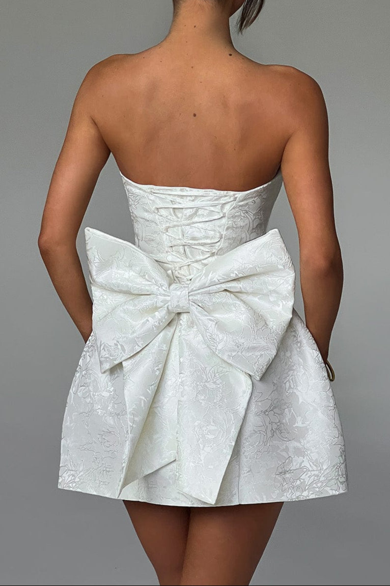 Elenora Mini Dress - Ivory