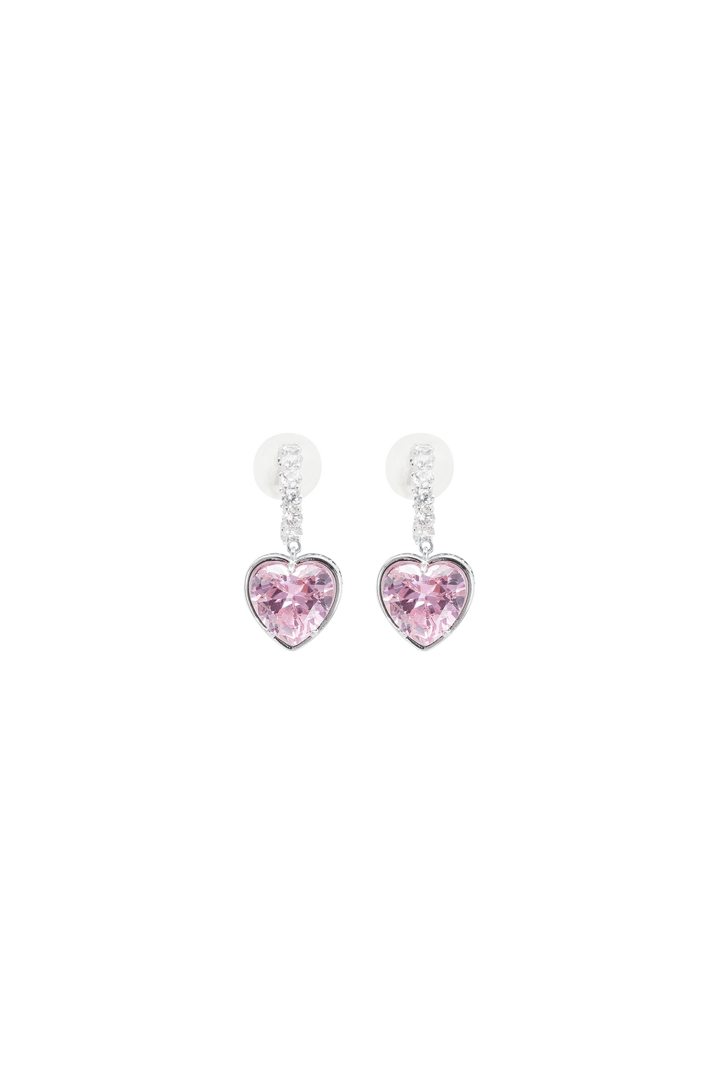 Heart pendant earring