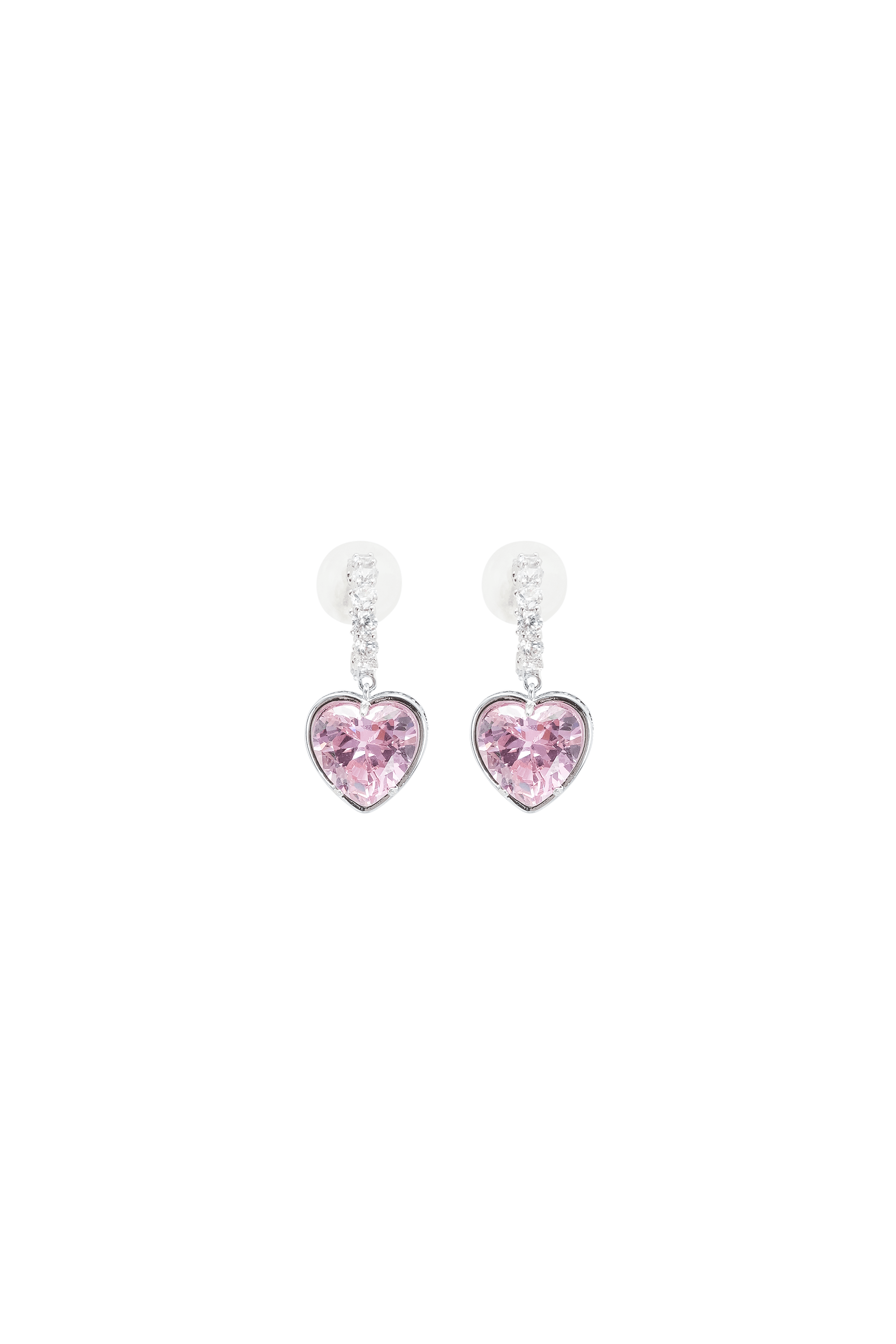 Heart pendant earring