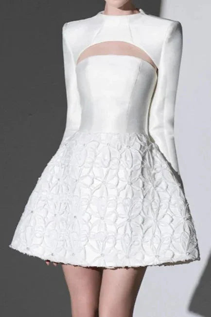 astrid Tum Tube Top 3D Floral 2 Piece Dress Set